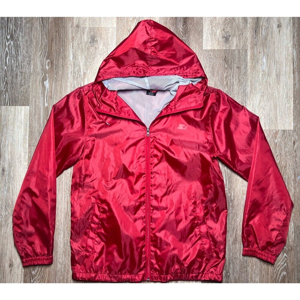 Vintage Starter 90s Red Windbreaker Size Small
